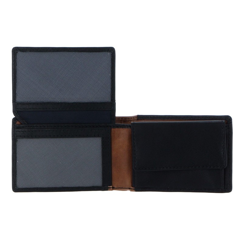 Chiemsee Houston RFID Mini Wallet Black/Cognac, Black / cognac, rfid