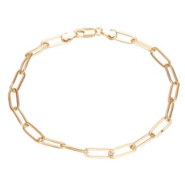 kelistom Gold Anklet Bracelets for Women Men 14K White Gold Plated Cuban Link Herringbone Paperclip Figaro Chain Ankle Bracelets for Women, fit, Metal