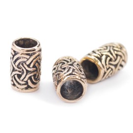 Windalf Hair Jewellery & Beard Pearl GYLFI 12 mm Viking Jewellery High Quality Bronze, Bronze