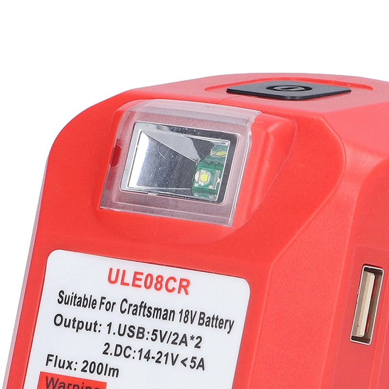 Rechargeable Spotlight Power Tool Lithium Battery Charging Lamp with USB