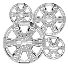 Fuel Rider Set of Four (4) 18 inches Chrome ABS Wheel Skins Impostors Wheel Covers Compatible with 2016-2017 GMC Terrain Wheels- Auto Tire Replacement Cap Cover
