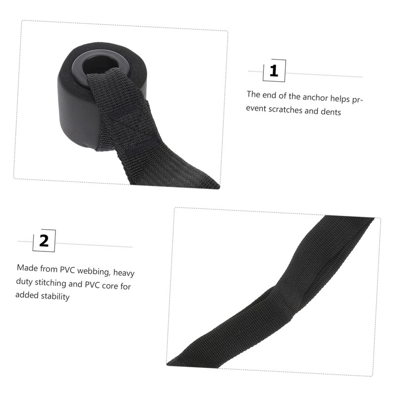 WOONEKY 2pcs Fitness Elastic Training Resistance Band with Door Anchor