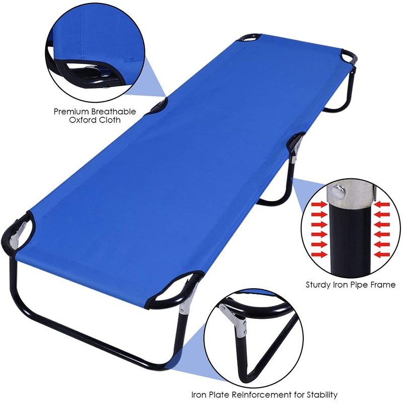 Camping Cot, Blue