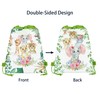 12 Pcs Jungle Animal Drawstring Backpack Set Cartoon Backpack Storage