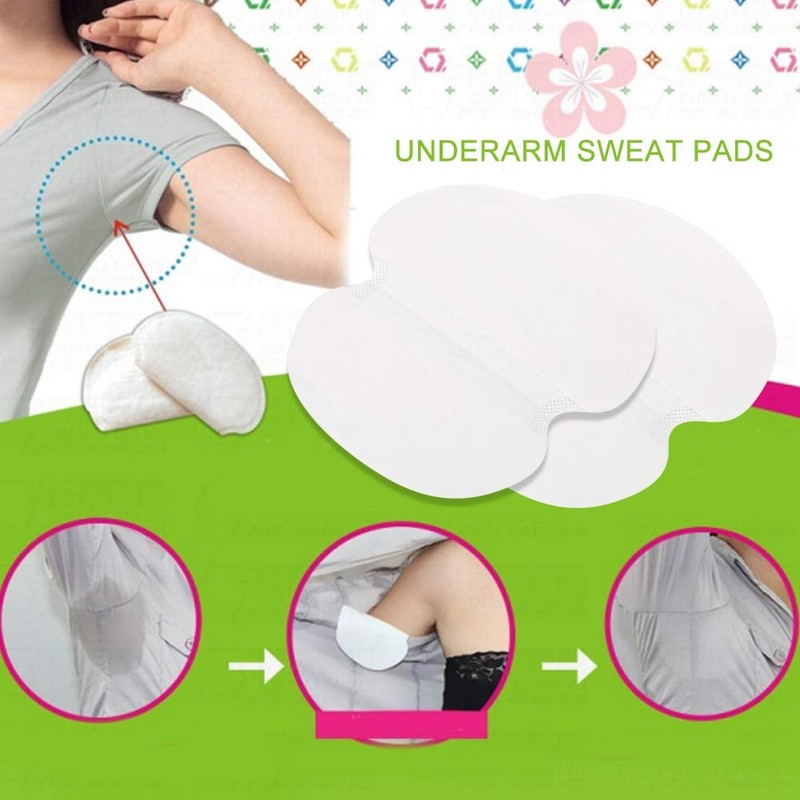 60Pcs Underarm Sweat Pads, Disposable Armpit Shields with Comfortable, Sweat