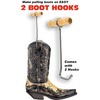 SOUTHWESTERN Boot Hooks Boot Puller for Cowboy Boots, Wood Handles