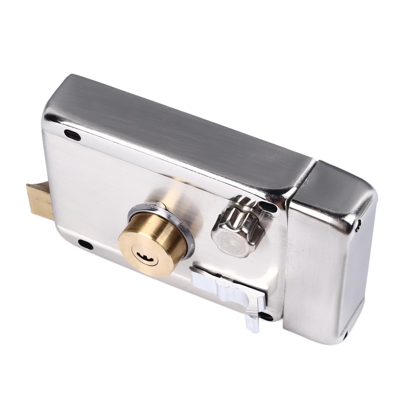 Front Door Lock With Key, Steel Copper Rim Lock for