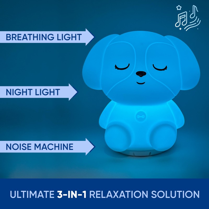 Mindfulness 'Breathing Puppy' | 4-7-8 Guided Visual Meditation Breathing Light