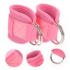 Kisangel 1pair Fitness Ankle Straps for Cable Machines Buckles for