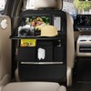 GMQ Back Seat Car Organizer 1 Pack,Backseat Organizer with Tray,Multifunctional