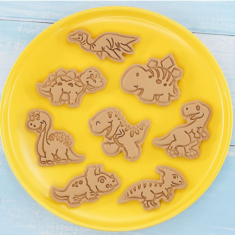 8pcs 3D Easter Cookie Cutter Set, Cookie Mold,Cute Cartoon Shapes