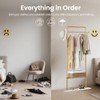 KaKaBB Gold Clothing Rack with Shelves, Coat Racks Freestanding with