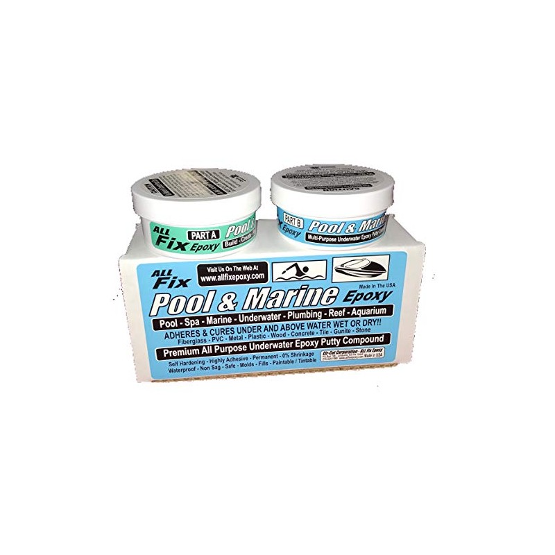 All Fix H20 Underwater EPOXY Putty Pool Surfboard Kayak Marine