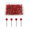 Yphzmtz Pack of 300 Versatile Pins with Head Map Mini