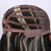 SMILCO/30Inch Highlight Black With Platinum Long Curly With Bangs Synthetic