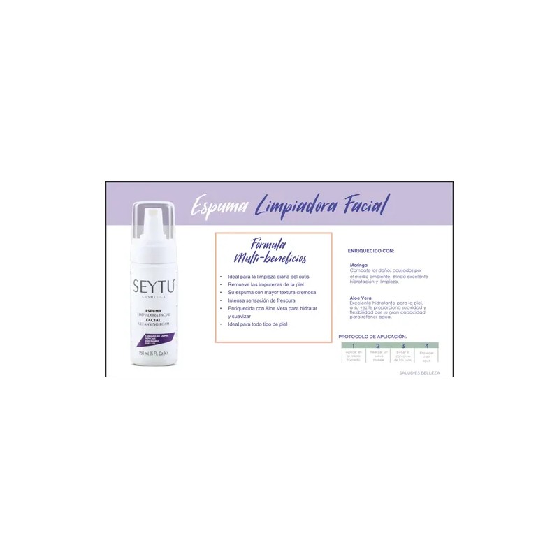 Espuma Limpiadora Facial De Seytú (pack De 3 Espumas)
