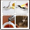 2 Pcs Silver Bird Shape Lemon Juicer Stainless Steel Manual