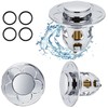Tohrugue Universal Leak Plug Water Head Sink Pop Up with