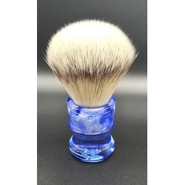 The Razor Company Shave Brush - TRC 24mm Blue Pearlized Ice Synthetic Shaving BrushBrand New