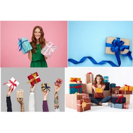 Libetui 12 mm Decorative Satin Ribbon for Christmas Decorations and Gift Packaging, Balloons, Flower Bouquets, and Weddings - 25 m Roll