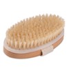 K-Pro Dry Brush Body Brush Natural Bristles - Cellulite Wood