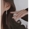 SLUYNZ 925 Sterling Silver Chain Dangle Earrings for Women Asymmetric