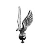 Highway Hawk Chrome Eagle Sculpture, Ornamental Chrome Statue for Motorcycle