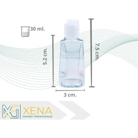 15 Mini Botellas 30 ml de Plástico Transparente con Tapa Abatible Flip Top Envases Recargables para Gel, Crema, Loción y Champú Contenedores Portátiles de Viaje