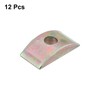 sourcing map 12pcs M6 Half Moon Nuts Washers, Iron Solid