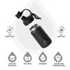 IDEUS Insulated Water Bottle 12oz, Stainless Steel Insulated Water Bottle
