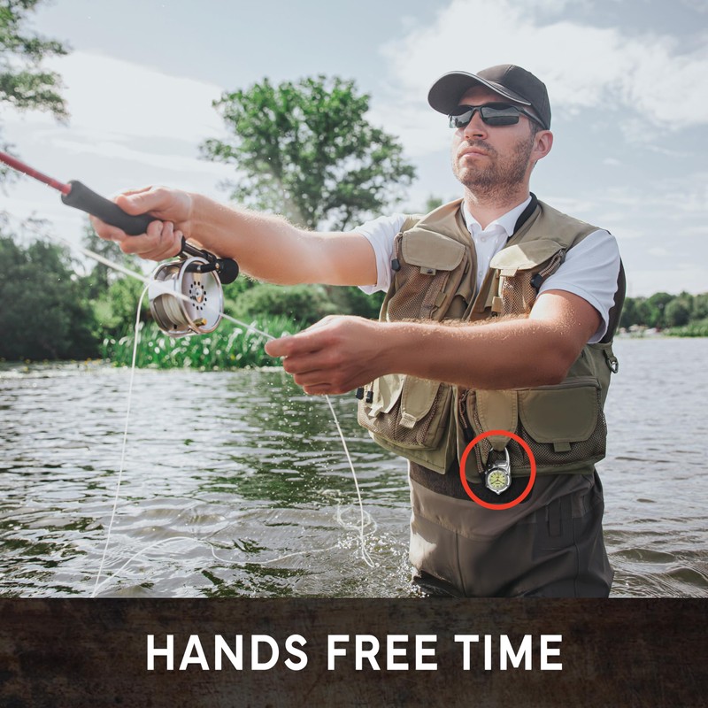 Dakota Mini Clip Microlight, Flashlight and Watch, Outdoor Gifts for