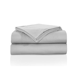 Natural Comfort RS300SS-Silver-T Sausalito Night 300TC 100% Cotton Sheet Set, Twin, Silver