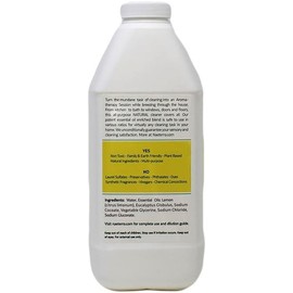Naeterra Aromatherapy Cleaning Concentrate - Lemon + Eucalyptus - Half Gallon Concentrate Makes up to 24 Gallons