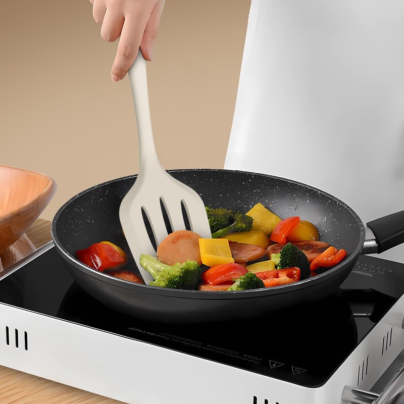 AOTHOD Silicone Cooking Utensils Set - 446°F Heat Resistant Silicone