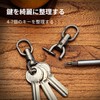 KeyUnity KA15 Titanium Keychain, 360° Rotating Connector, Non-Separable, Quick Release