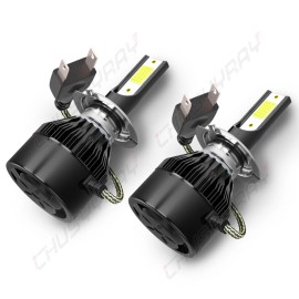 CHUSYYRAY 2X H7 Super Bright LED Headlight Bulbs Conversion Kit High/Low Beam 6000K White