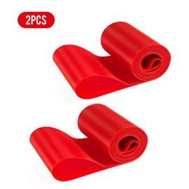ADDMOTOR Rim Strip Rim Tape 26 inch Fat tire Liner PVC Inner Tube Cushion Protector Anti Puncture for Bikes 2PCS (Red)