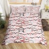 Cute Sloth Duvet Cover Pet Cartoon Sloth Bedding Set for