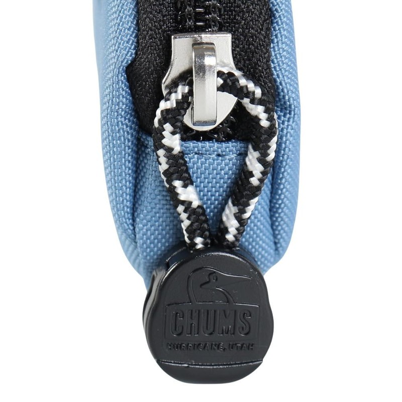 Chums Recycle Round Coin Case Sand Travel Wallet, BLUE, One