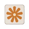 4 Coaster Set 60s 70s Retro Flowers