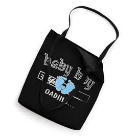 Womens Pregnant Mom Baby Boy Loading Tote Bag