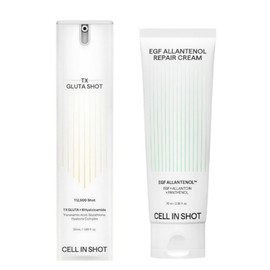 Belivela Partner Tranet Gluta Shot Cell In Shot TX Tranet Gluta Shot Serum+EGF Allanthenol Repair Cream TX Gluta Shot 50ml+EGF Repair Cream 70ml / 트라넷글루타샷 셀인샷 TX 트라넷 글루타샷 세럼+EGF 알란테놀 리페어크림 TX 글루타샷50ml+EGF리페어크림70ml