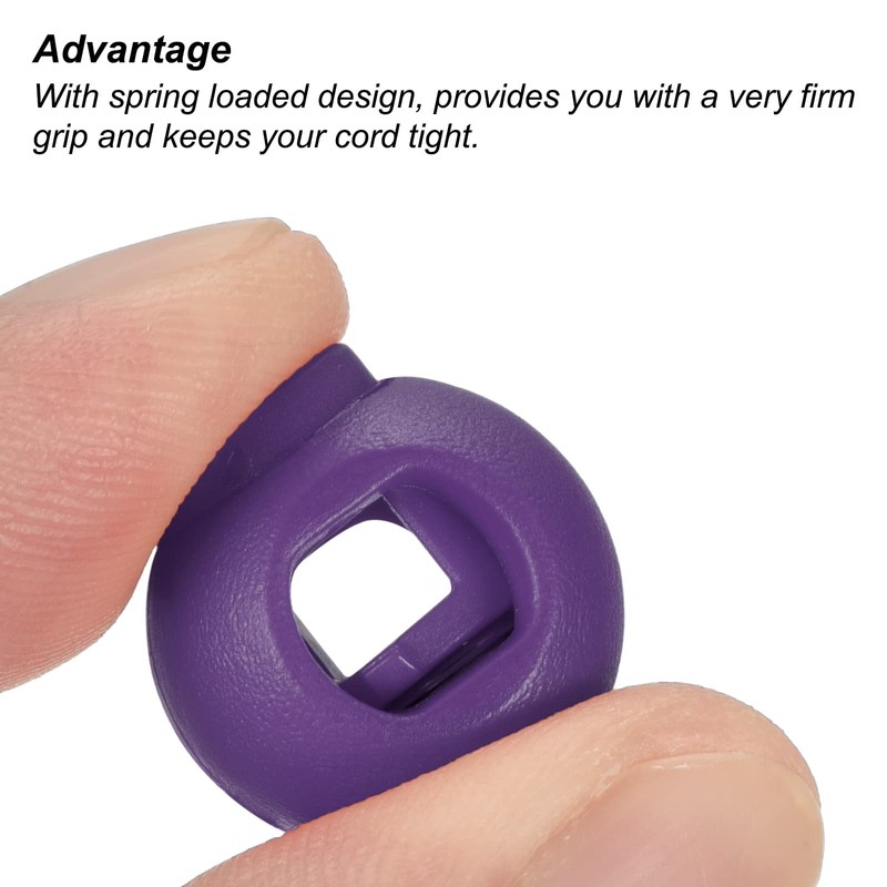 PATIKIL Drawstring Bag Stopper, dark purple