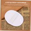 FOMIYES Exfoliating Loofah Pad Set Natural Sponges Pads Hook Loofah