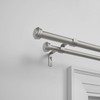 Exclusive Home Topper Double Curtain Rod and Finial Set, Matte