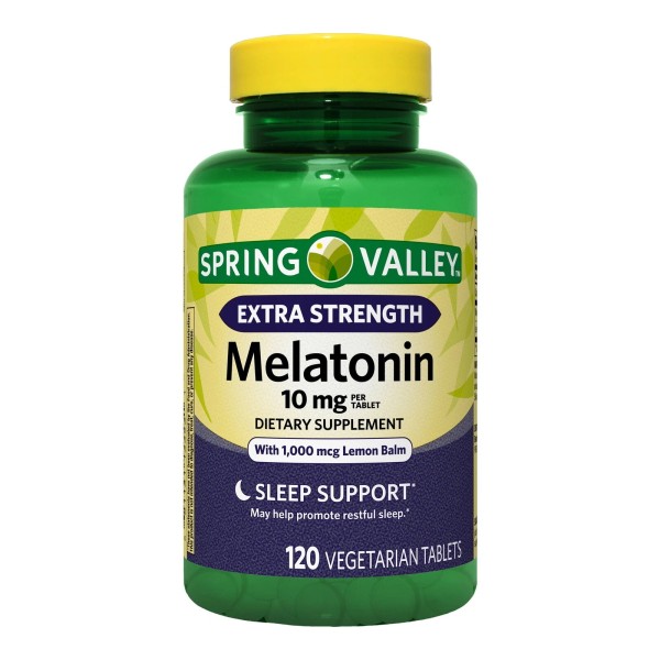 Unbranded Extra Strength Melatonin 10mg Tablets 120 Count Sleep Support