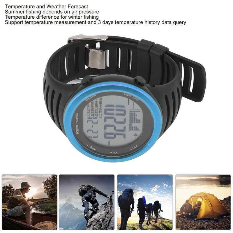 Barometer Watch Waterproof Backlight Multi Functional Altimeter Thermometer Watch for