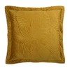 Paoletti Palmeria Cushion Cover, Velvet, Gold, 60 x 60cm