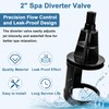 2" Hot Tub Diverter Valve Kit Stem with Cap Handle