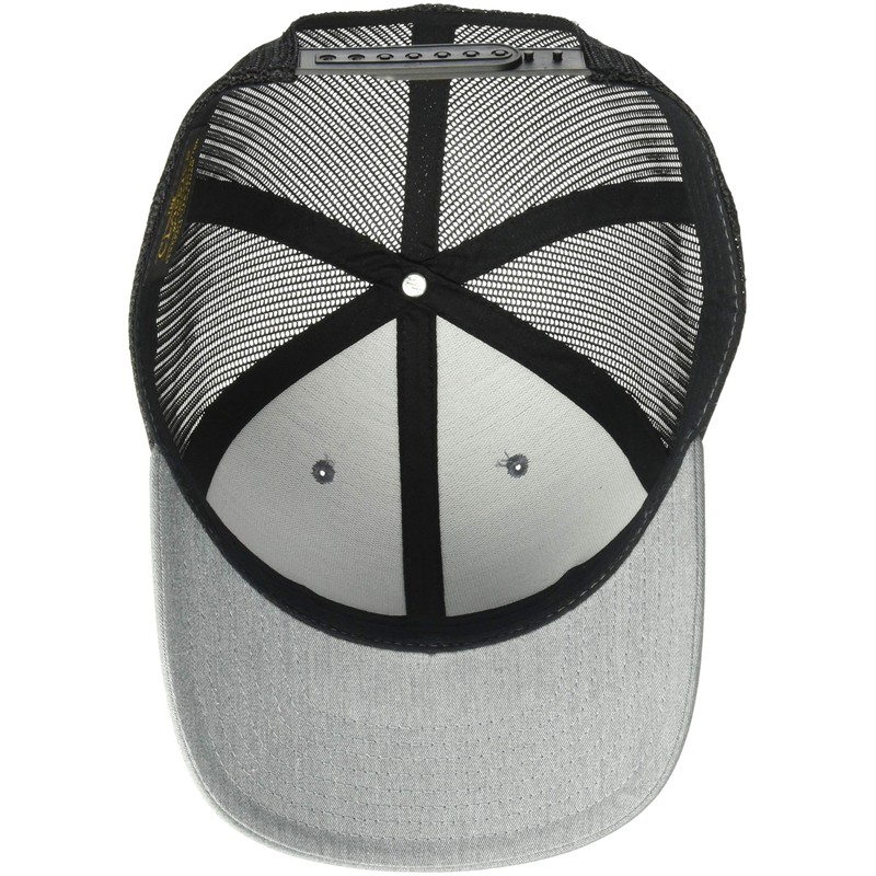 Yupoong Men's YP Classics Retro Trucker Hat, Heather/Black, One Size